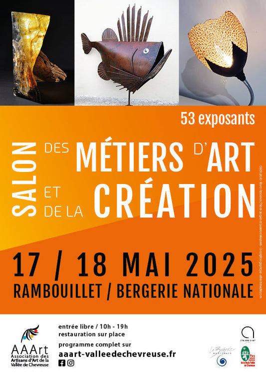 Salon des Métiers d'Art et de la Création à Rambouillet les 17 et 18 mai 2025