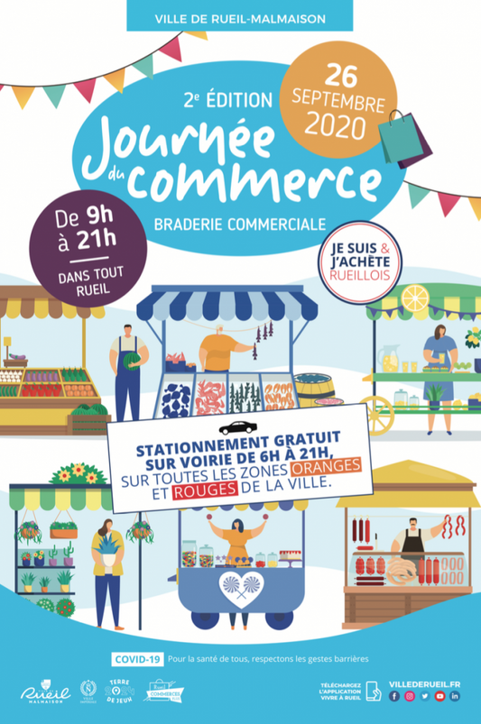 Exposition le 26 septembre 2020 à Rueil-Malmaison lors de la Journée du Commerce de