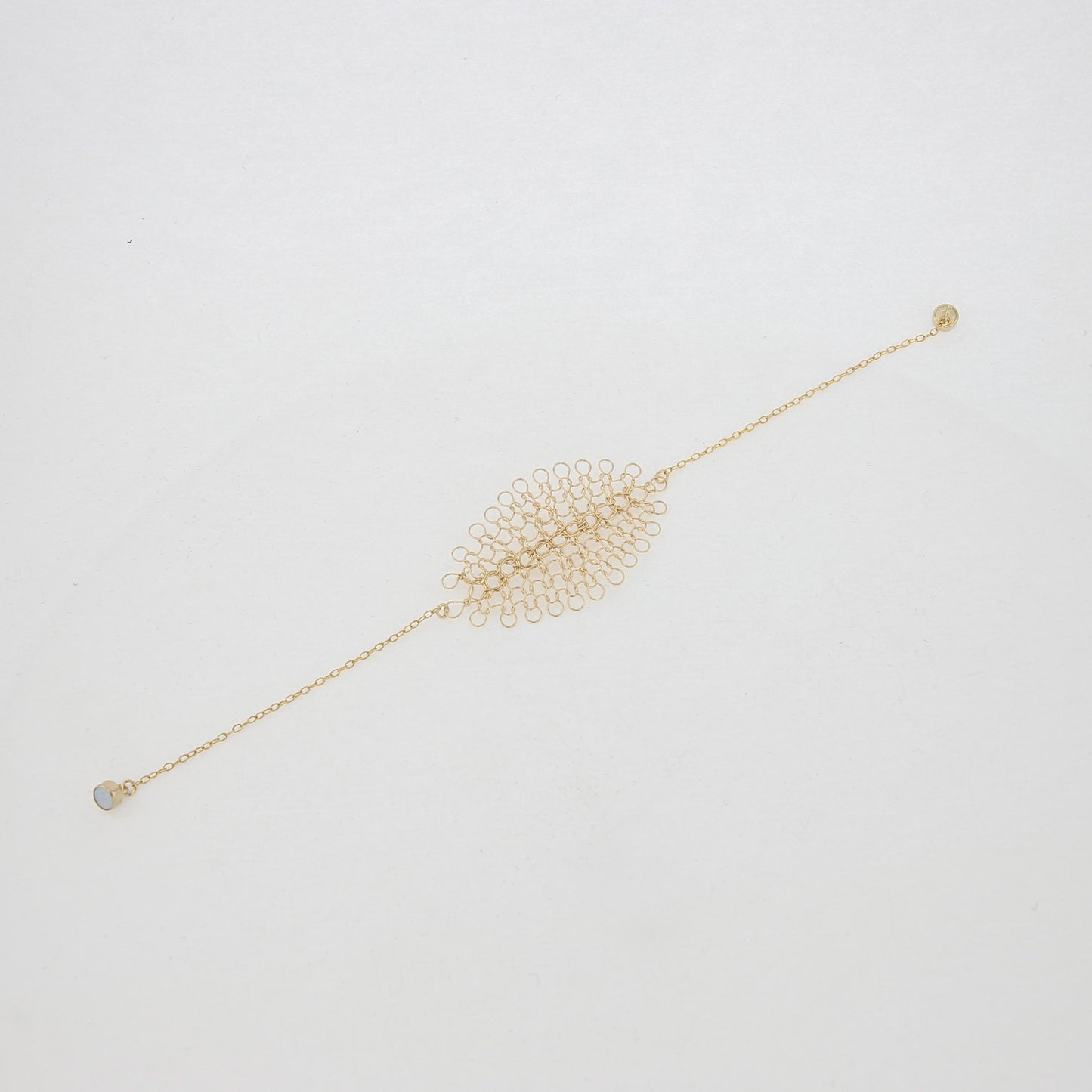 Bracelet Feuille Or
