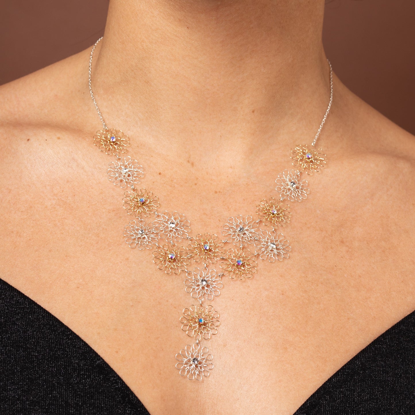 Collier Milady collection Flores Or et Argent