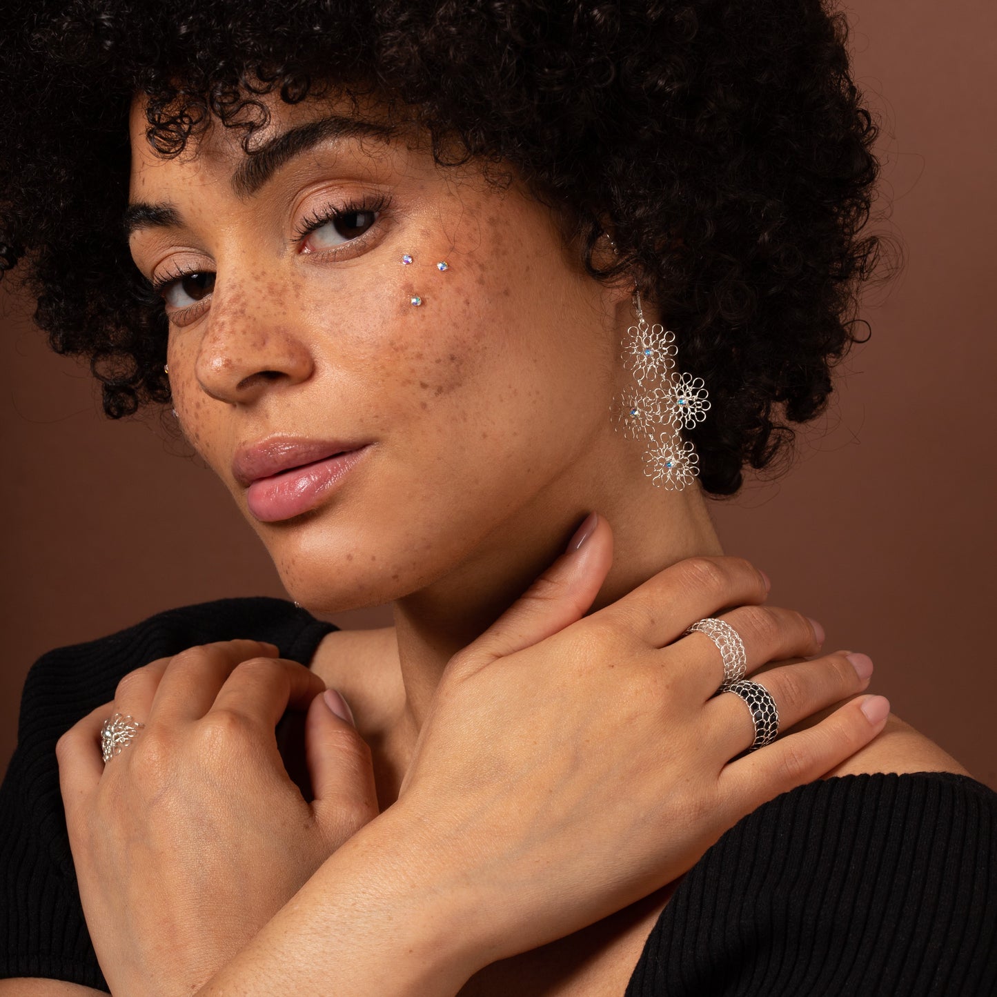 Bague Ondes Argent Fine