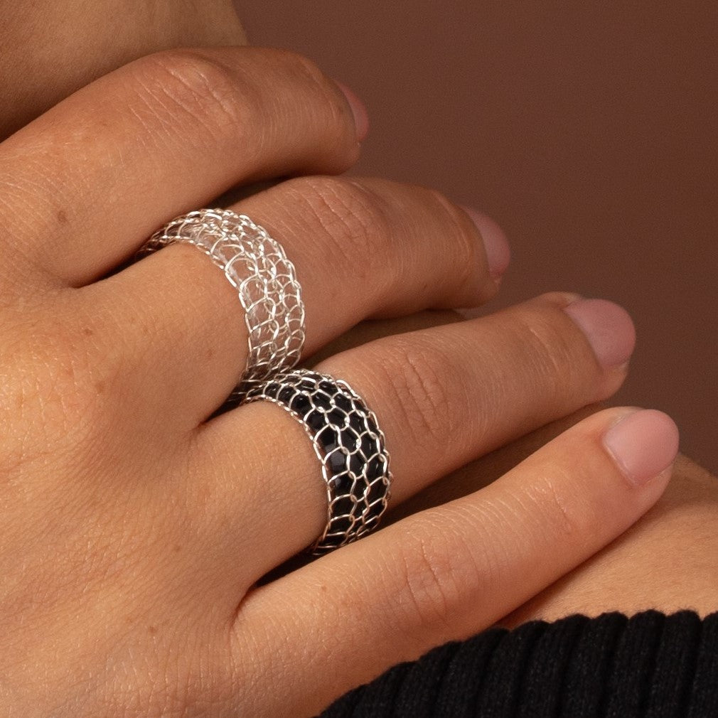 Bague Ondes Argent Fine