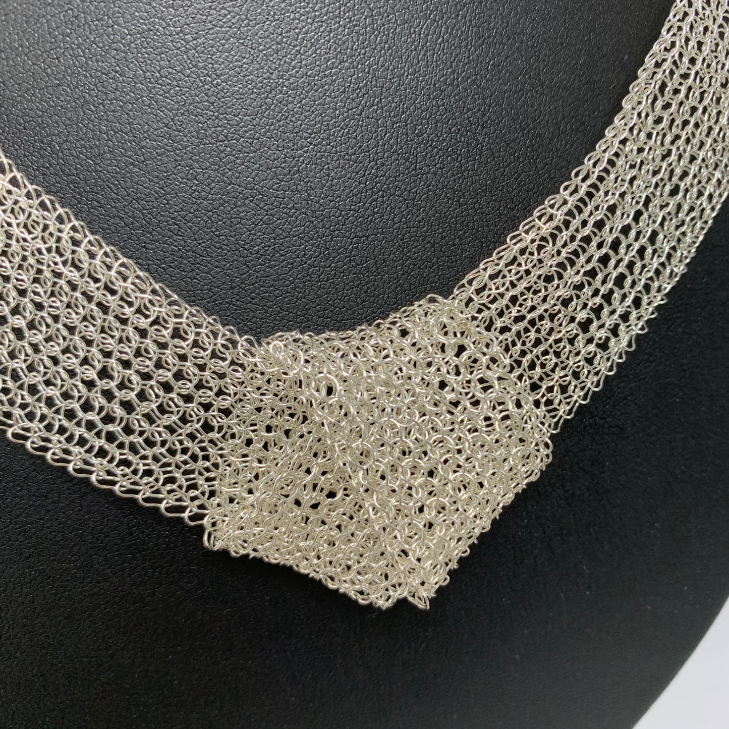 Collier Ondes Nœud Argent