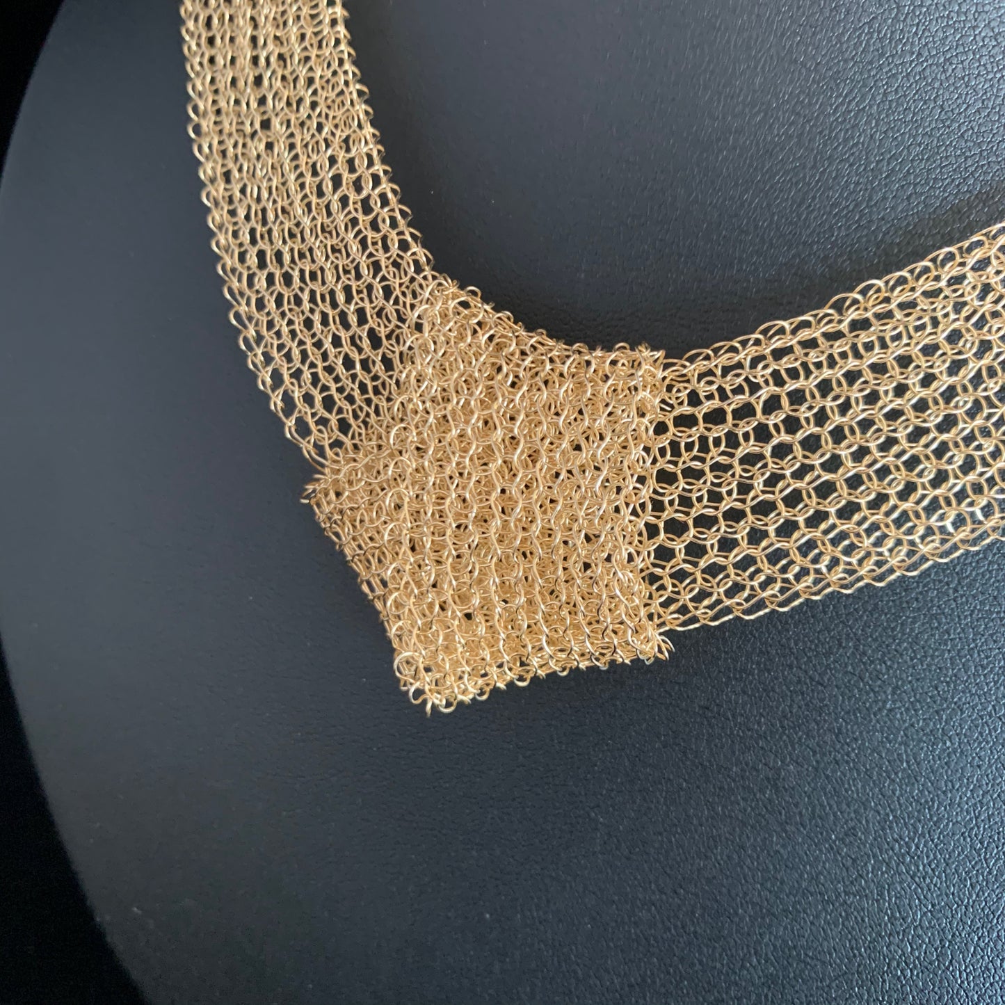 Collier Ondes Nœud Or
