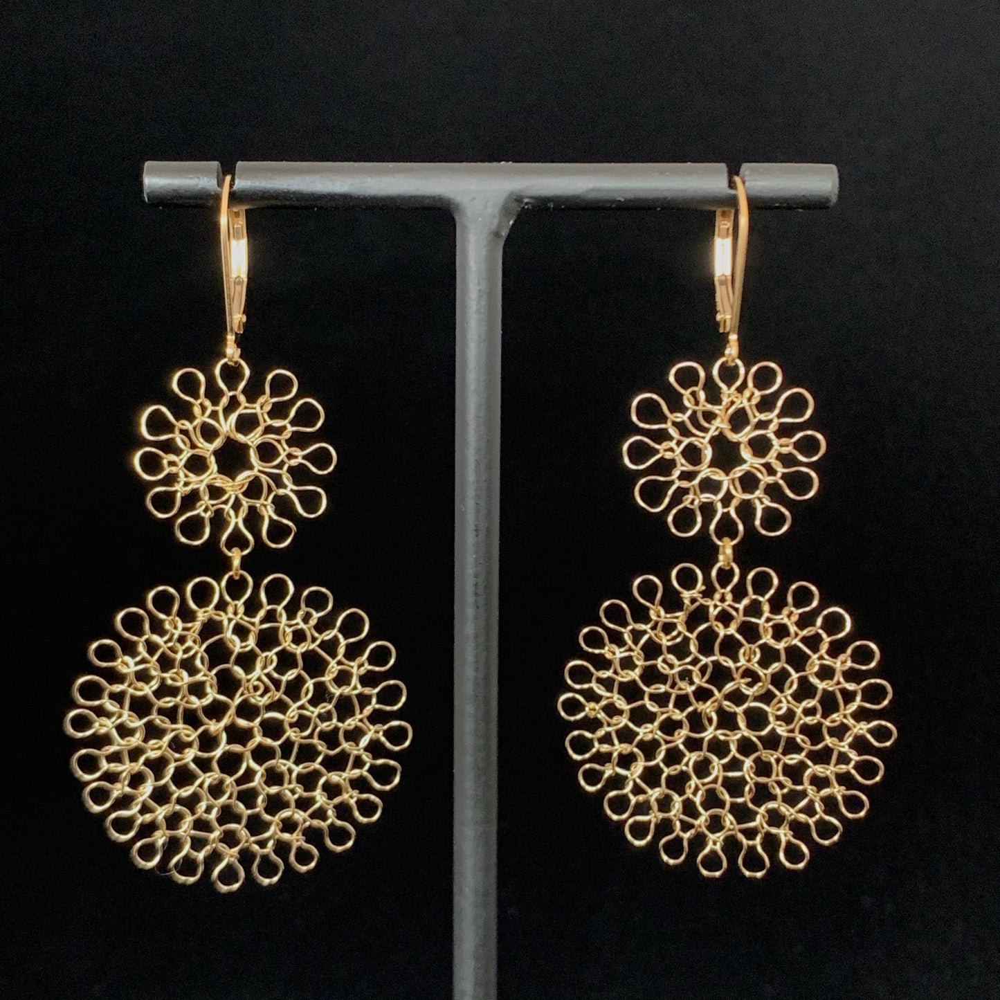 Boucles d'oreilles Rosaces Duo Or