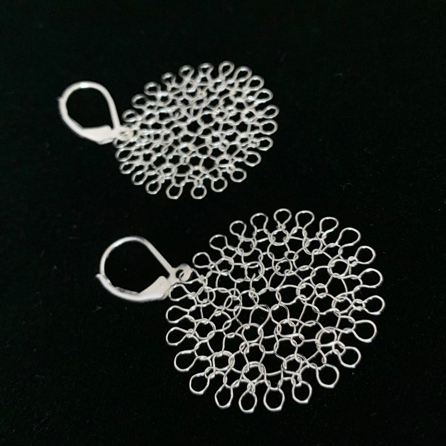 Boucles d'oreilles Rosaces Argent