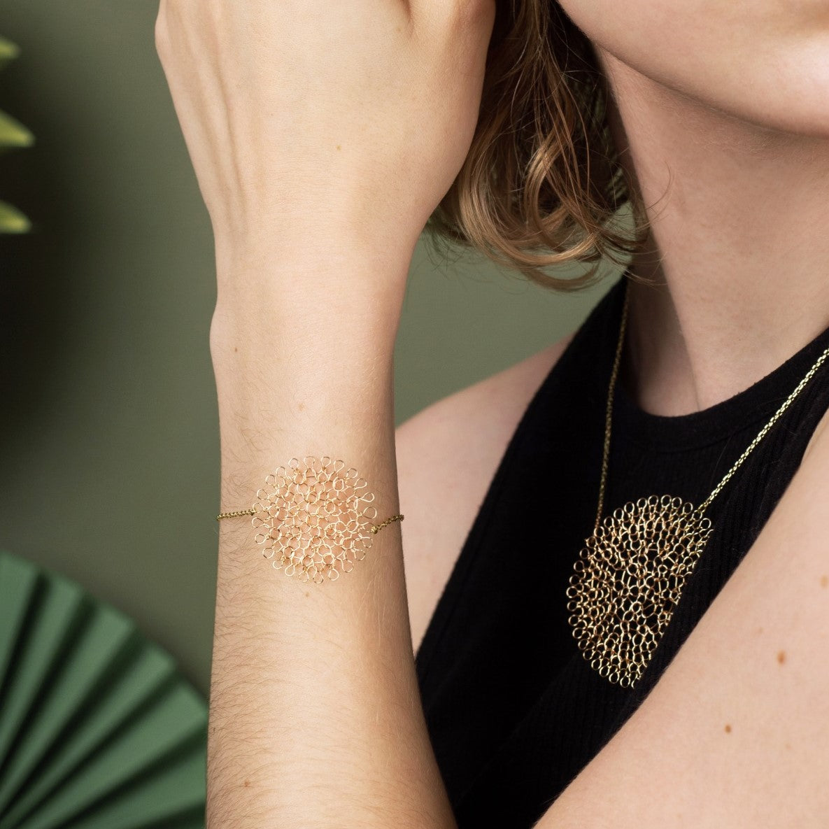 Bracelet Rosace Or