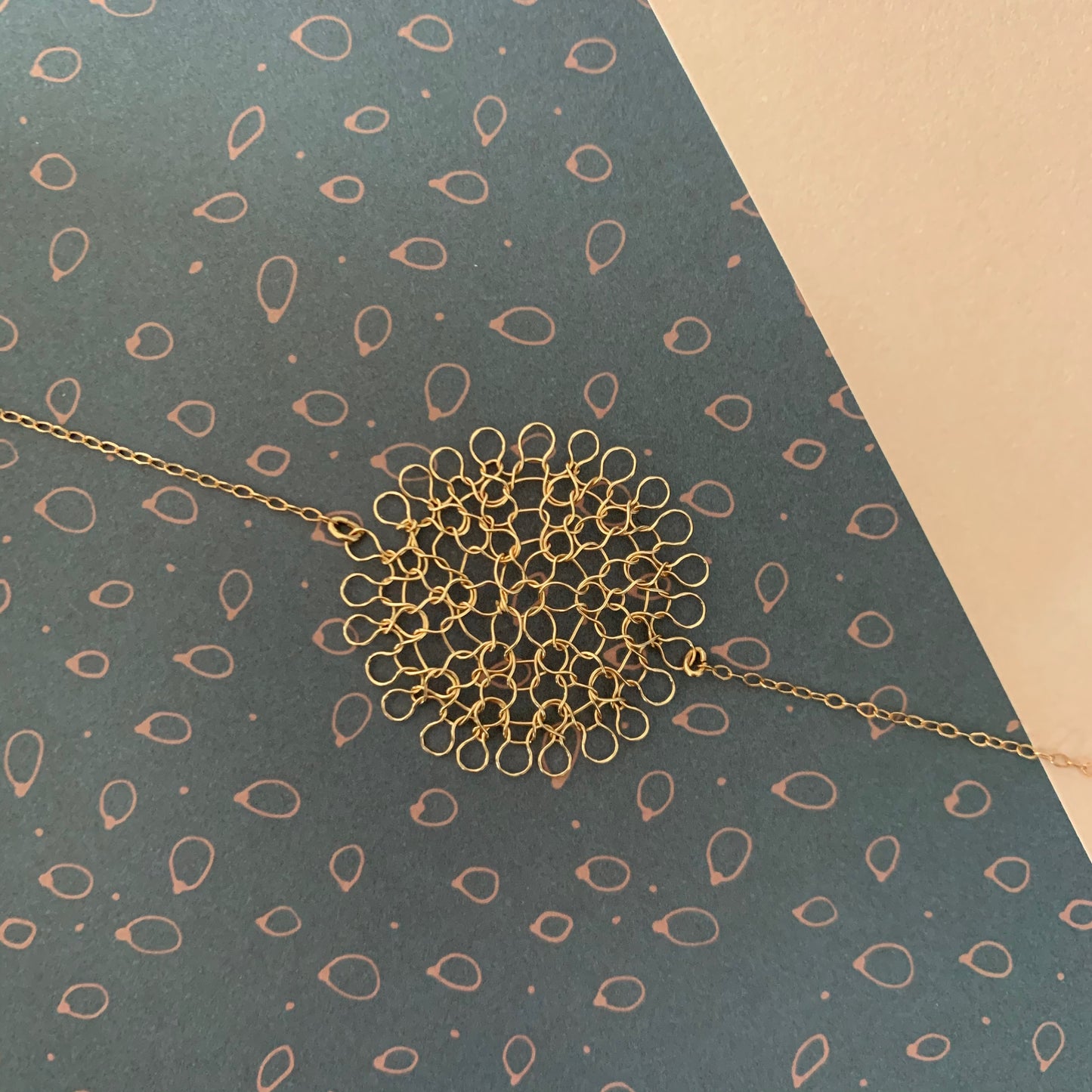 Bracelet Rosace Or Rose