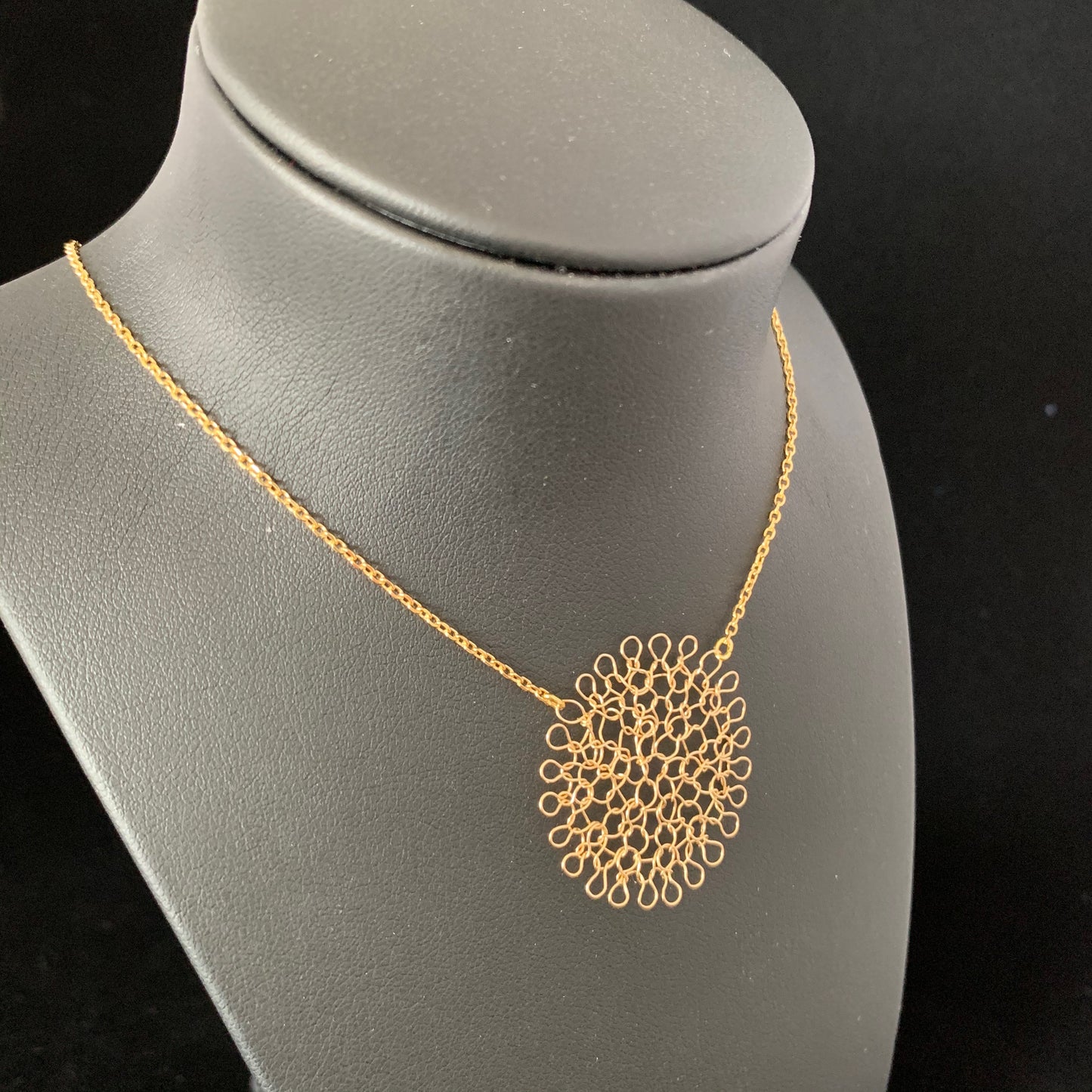 Collier Pendentif Rosace Or