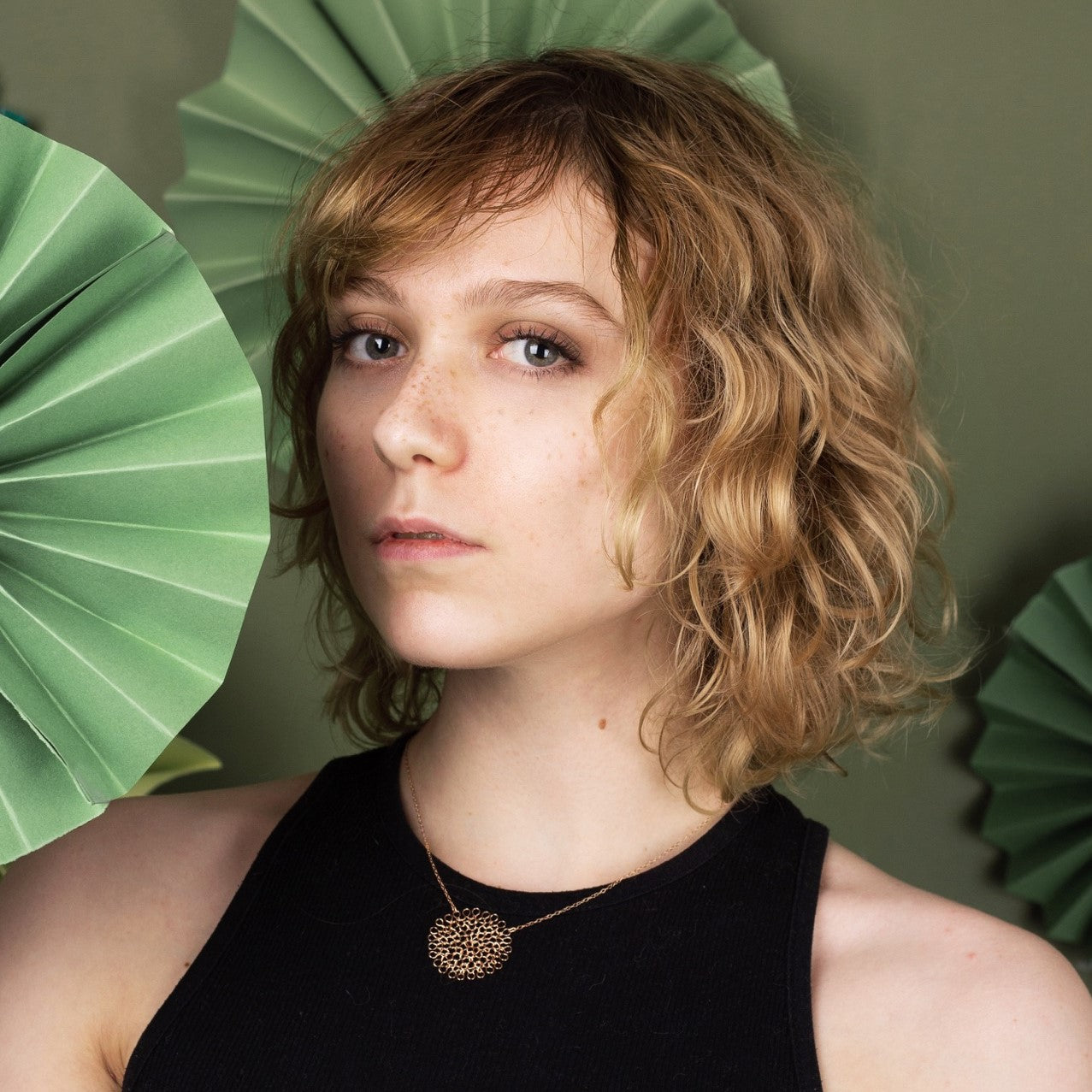 Collier Pendentif Rosace Or Rose