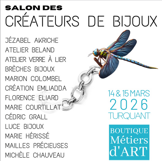 Salon des Créateurs de Bijoux de Turquant, les 14 et 15 mars 2026