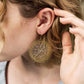 Boucles d'oreilles Rosaces Or et Argent, Grand format